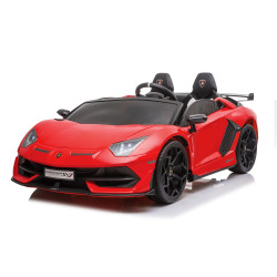 LAMBORGHINI AVENTADOR SVJ 24V 600W LICENSE 2 ΘΕΣΕΙΣ ΚΟΚΚΙΝΟ